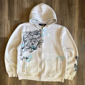 Vintage Y2K Red Sand Hoodie Sweatshirt Men's Size L Skate Surf RARE